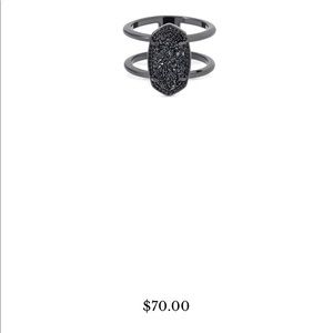 Black Kendra Scott Drusy Ring